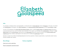 Tablet Screenshot of elizabethgoodspeed.com